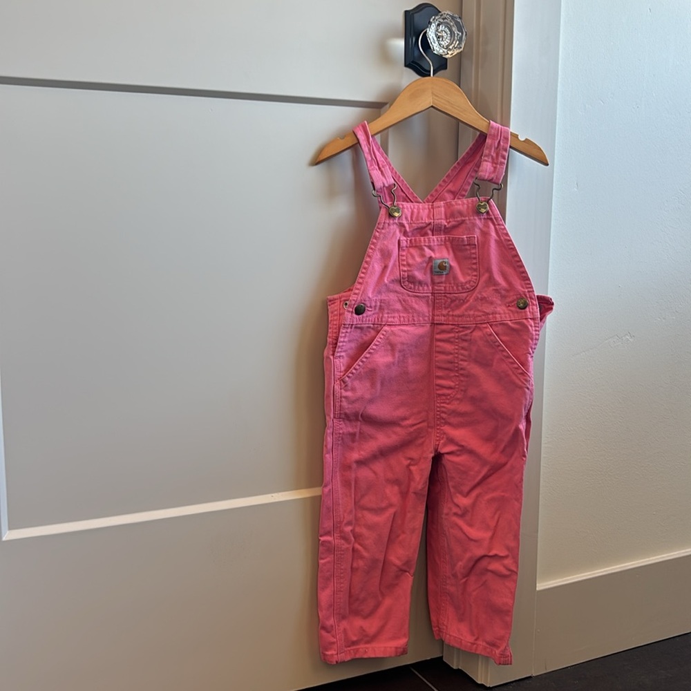 Carhartt Toddler Pink Overalls Sz 2t